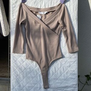 Astr the Label Nude Thong Bodysuit Size S